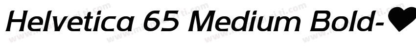 Helvetica 65 Medium Bold字体转换
